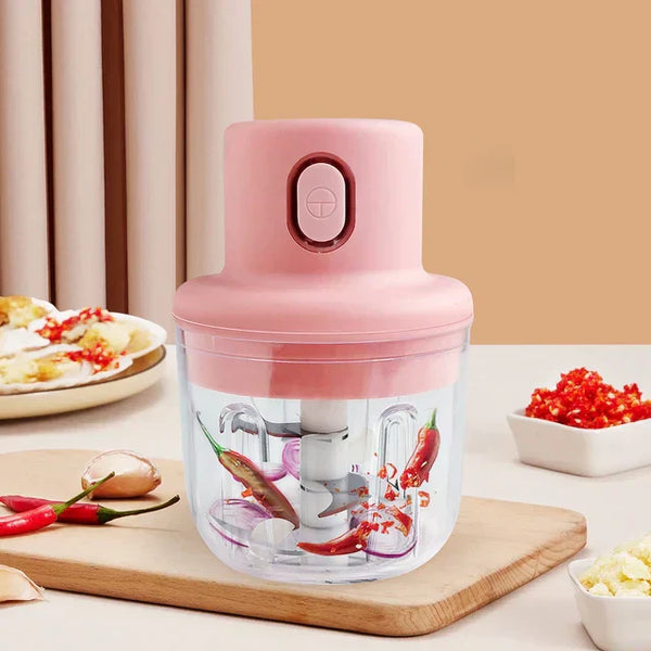 250ml Mini Electric Garlic Chopper Rechargeable