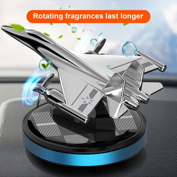 Solar Combat Airplane Solar Perfume Car Decoration